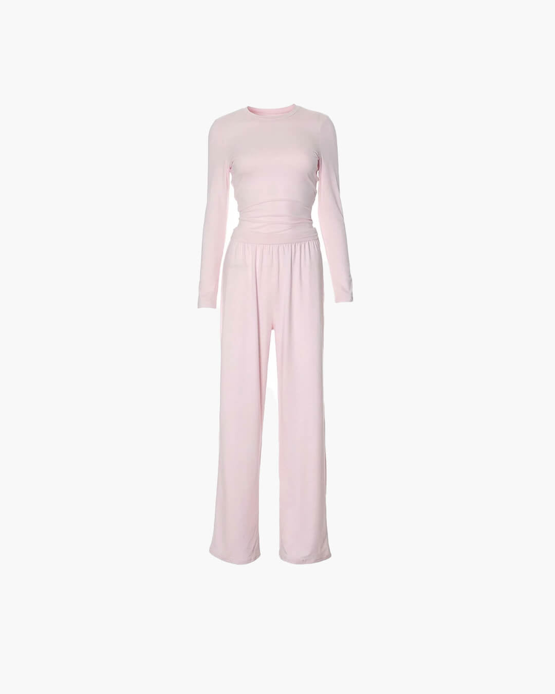 Conjunto Meryll de blusa de manga larga y pantalones de pierna ancha