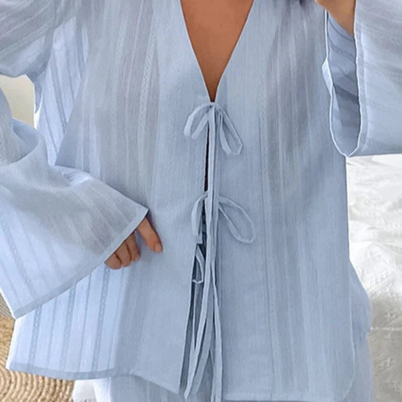 Conjunto de cárdigan y pantalones cortos Julienne