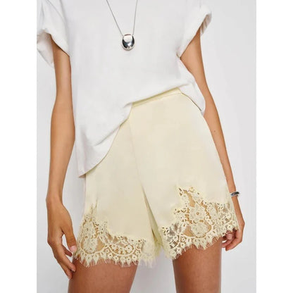 Pantalones cortos de satén seda Diane