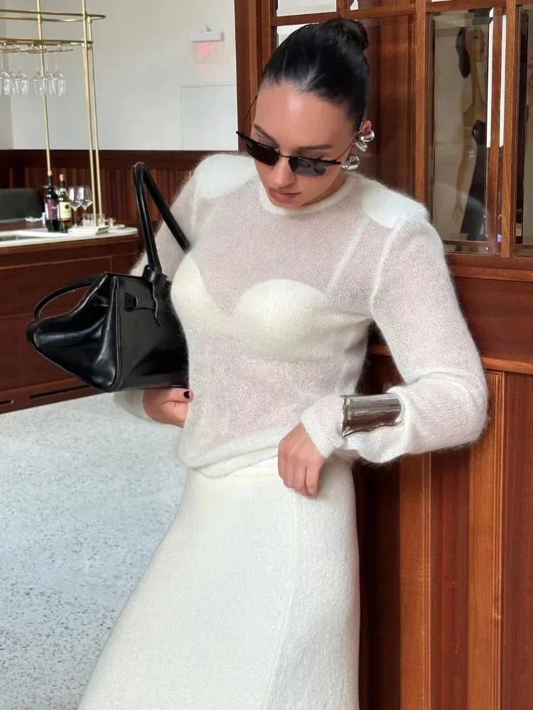 Maricar Jersey Ajustado Transparente
