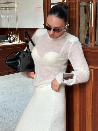 Maricar Jersey Ajustado Transparente