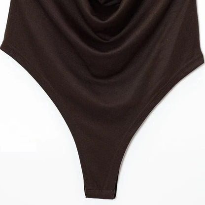 Body Ophelia sin espalda con drapeado