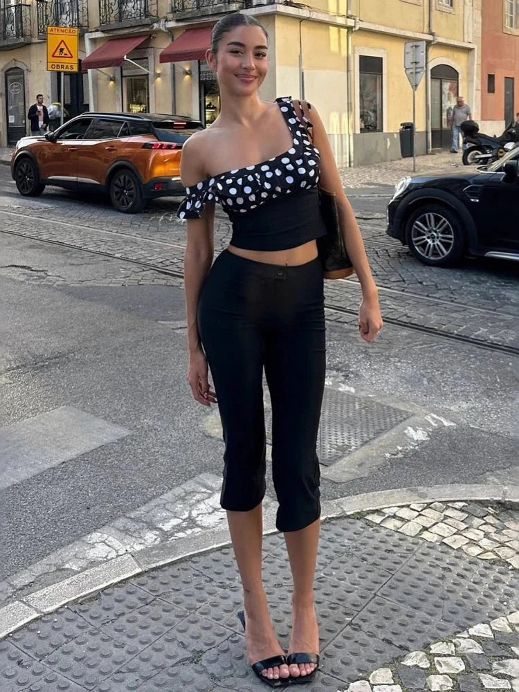 Pantalones pirata negros Juliette