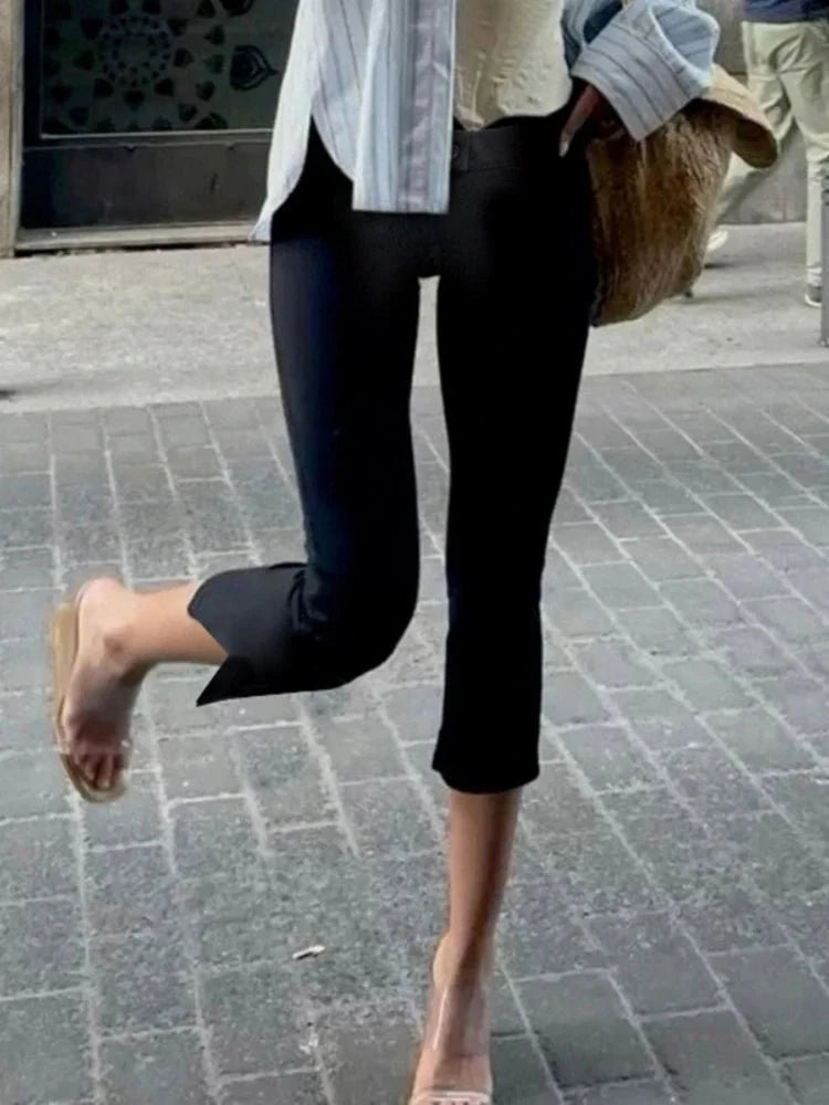Pantalones pirata negros Juliette