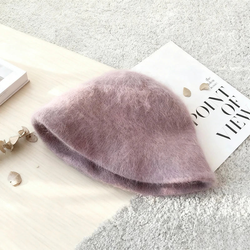 Sombrero de cubo peludo