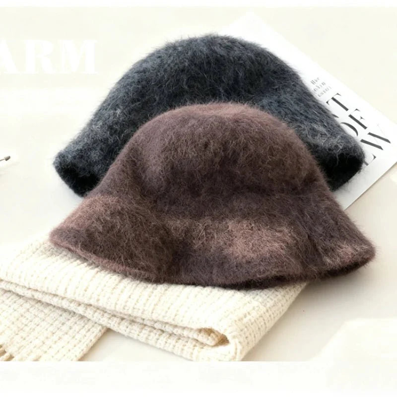 Sombrero de cubo peludo