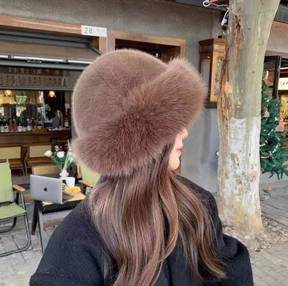 Sombrero de piel sintética