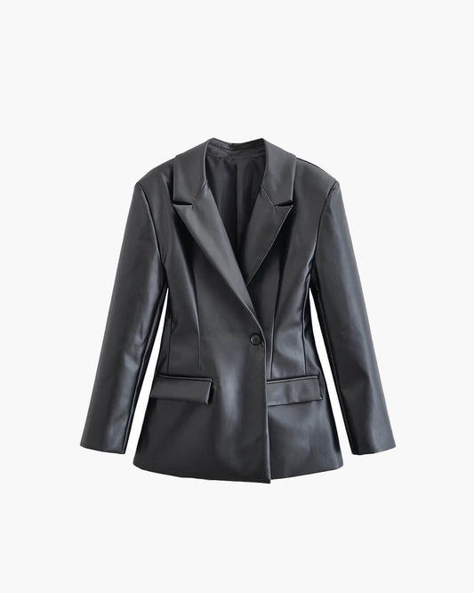 Blazer de piel sintética Stella