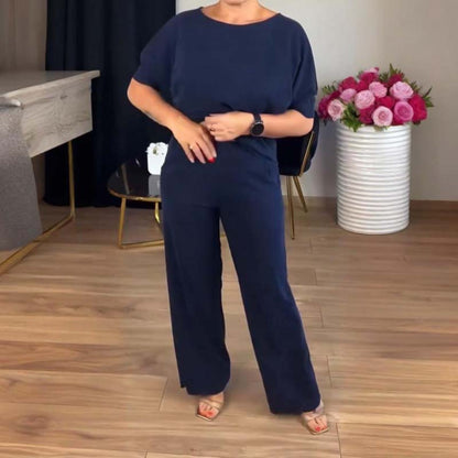 Conjunto de 3 piezas, rebeca larga, top y pantalón.