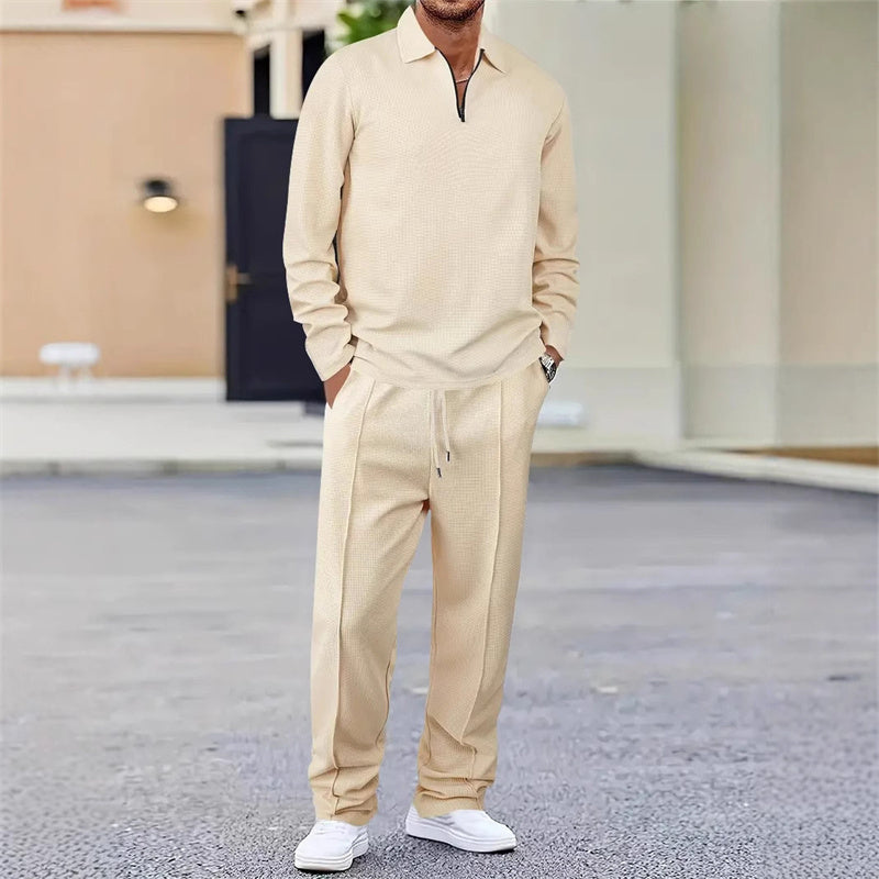 Conjunto sudadera y pantalón de corte recto