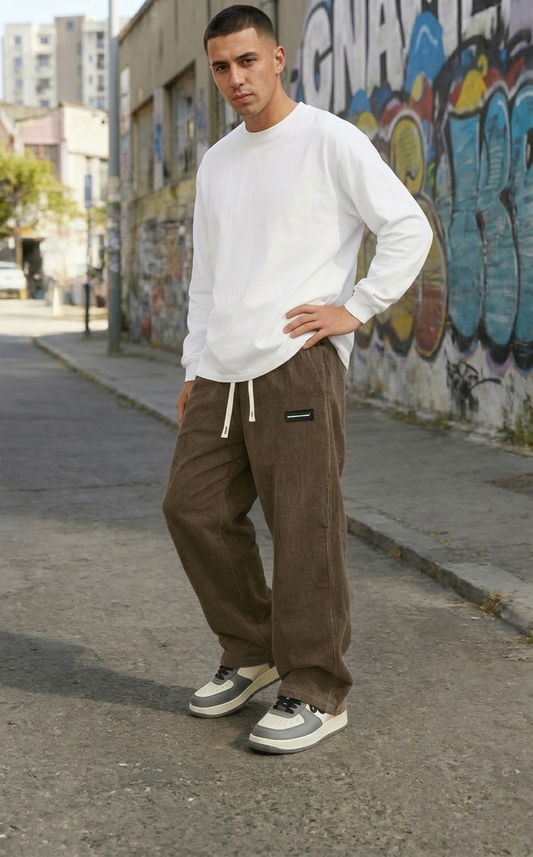 Pantalones de corte holgado