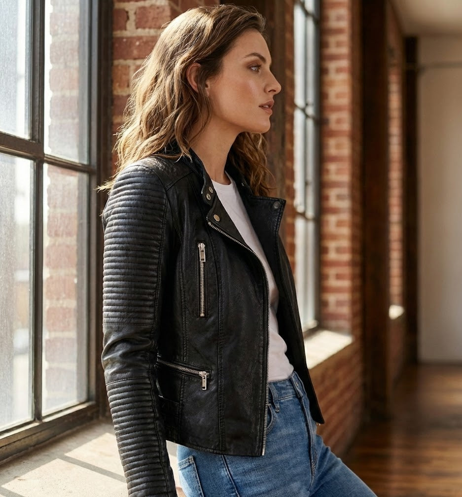 Chaqueta de cuero