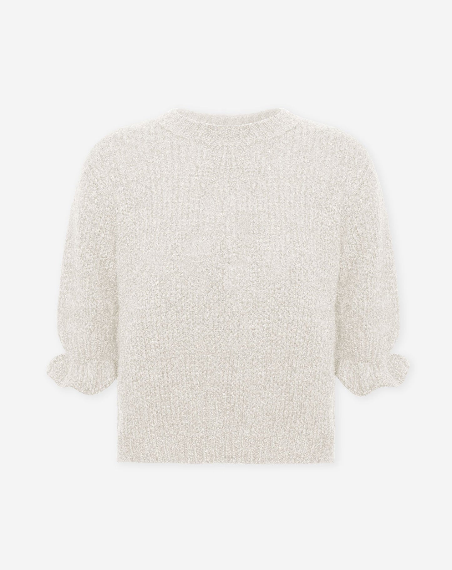 JAMIE FRILL KNIT CRÈME